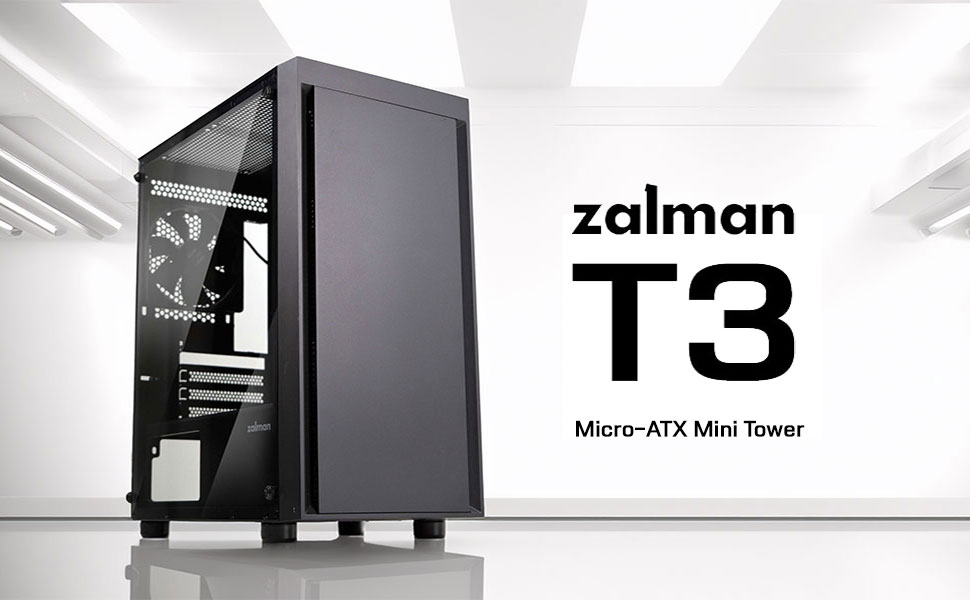 zalman t3 mini tower matx micro atx gaming pc desktop computer case