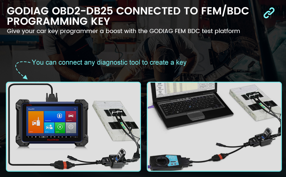 With the GODIAG FEM BDC test platform, you can bring your car key programming device to the forefron