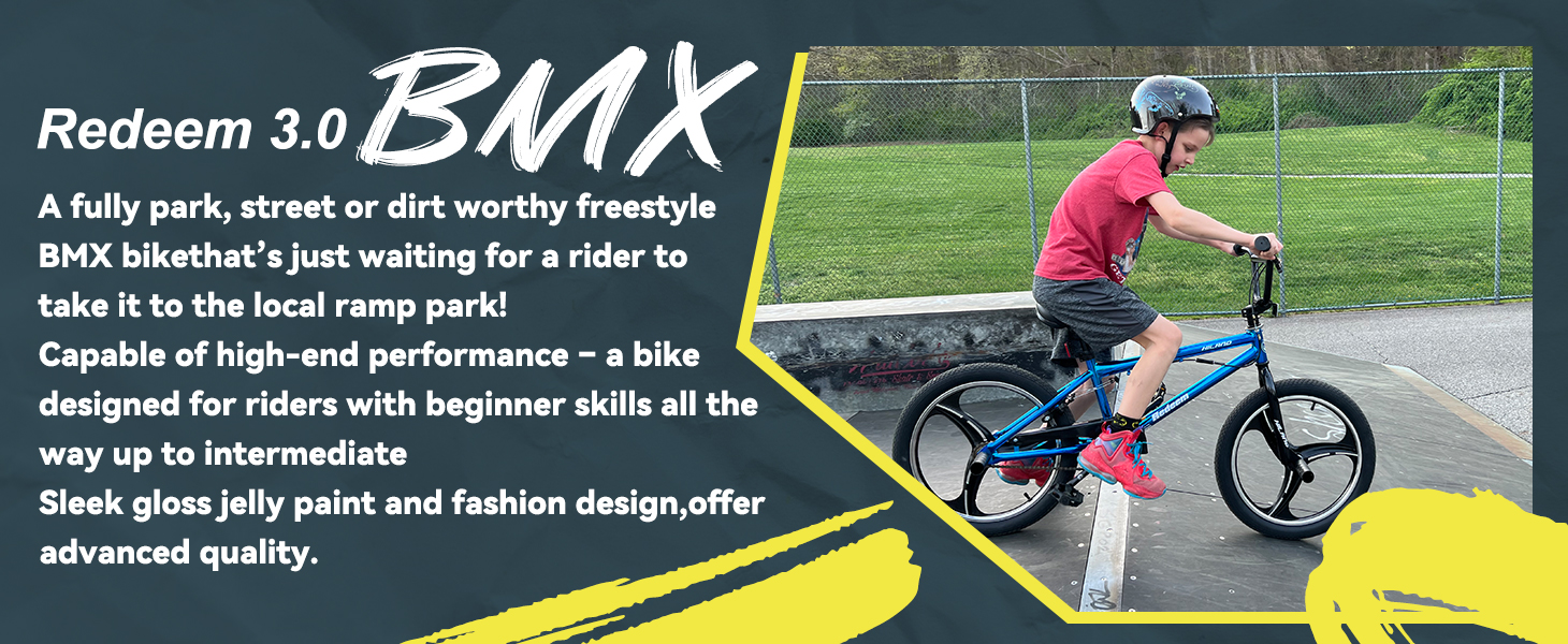 BMX bmx bike bmx bicycle freestyle bmx stunt bike trick bike boys girls kids youth teen