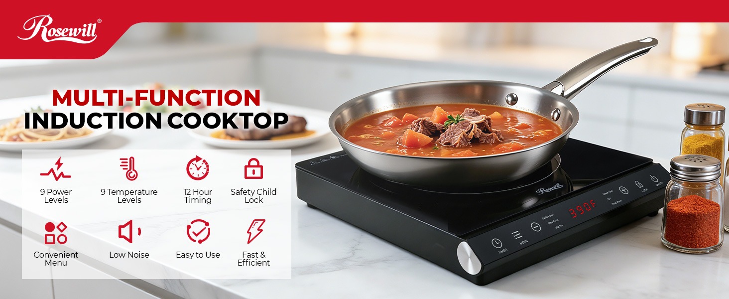 Rosewill RHAI-25001 Portable Induction Cooktop Burner