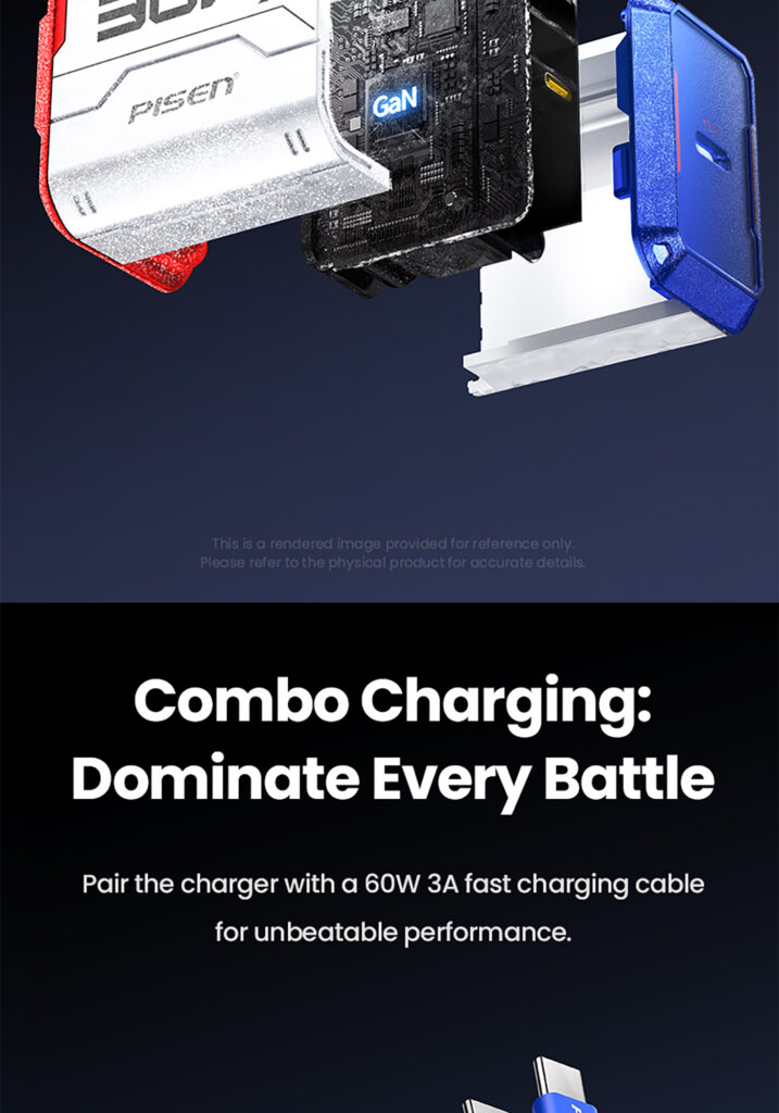PISEN Gamer Lite 30W 1-Port GaN Fast Charger