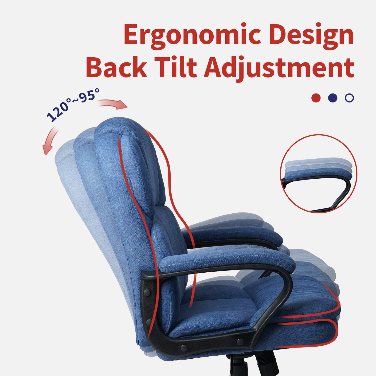 Ergonomic Executive Cloth Office Chair