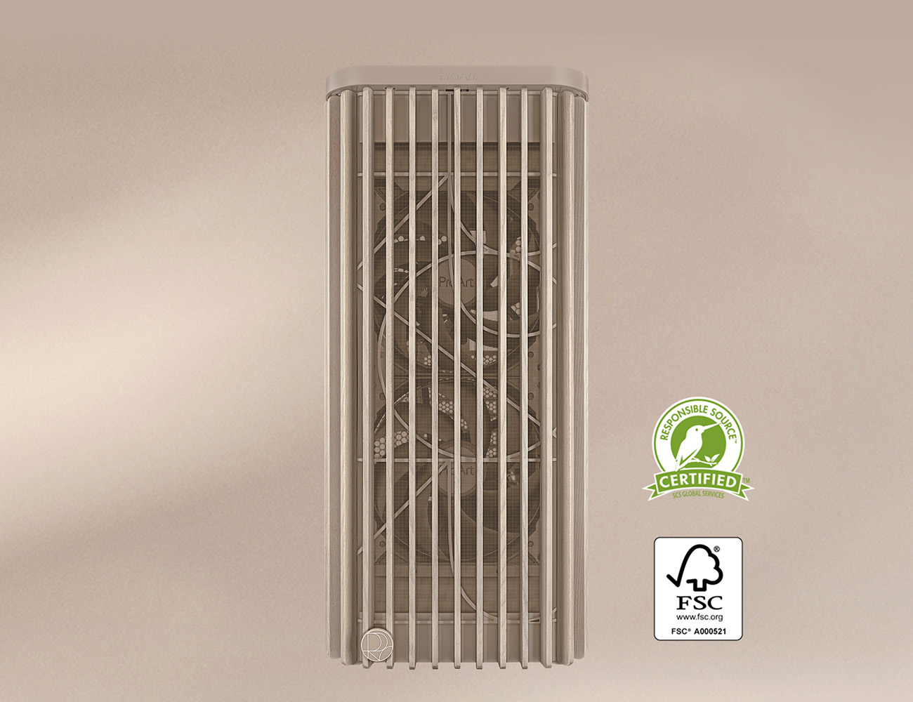 ASUS ProArt PA401 Wood Edition Beige ATX case