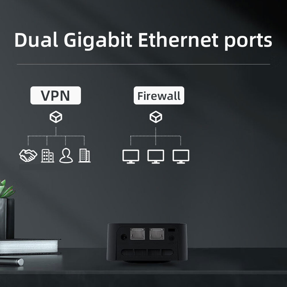 Dual Gigabit Ethernet ports