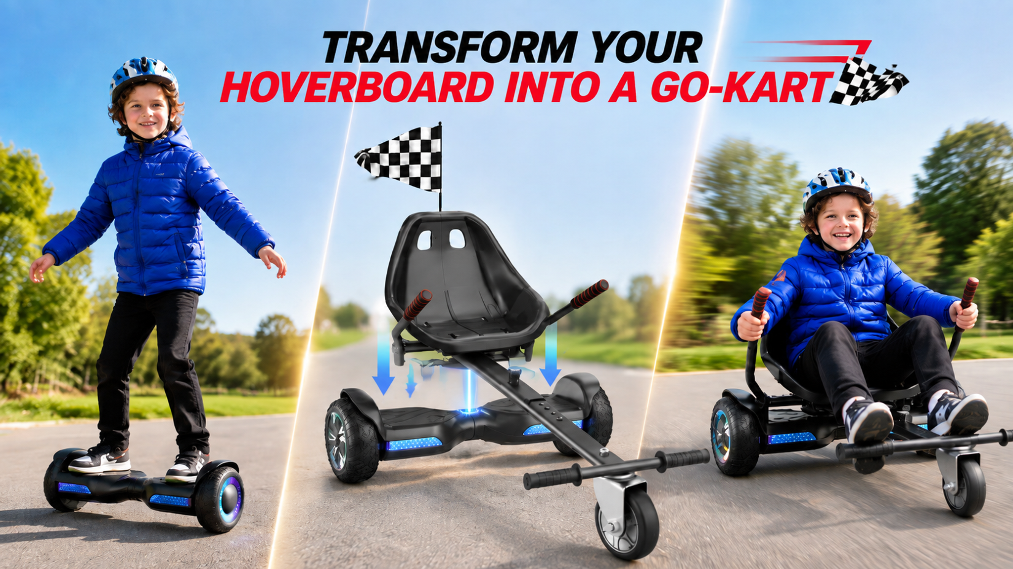 K1 Hoverboard Kart Seat Attachment GO-KART