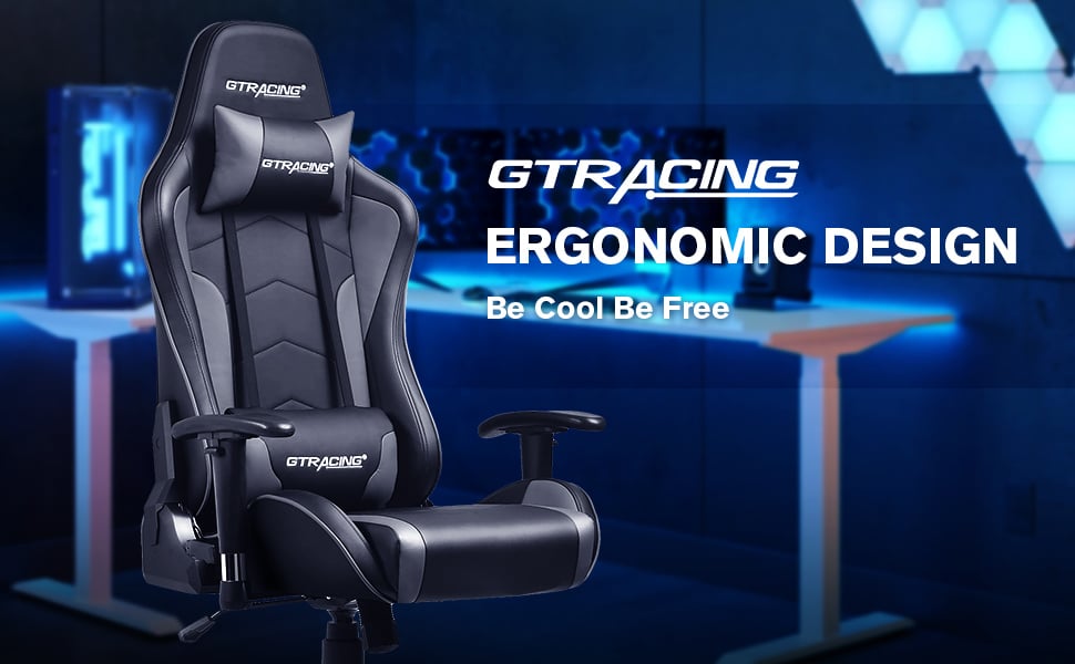 GTRACING Gaming Chair with Bluetooth Speakers Music Video Game Chair ...