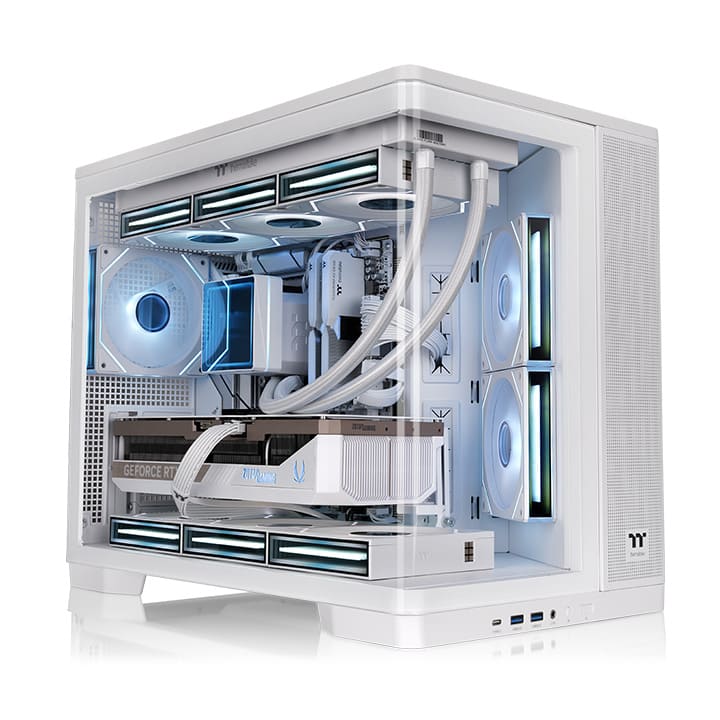 Thermaltake Arcus 280 TG ARGB Micro Tower Chassis - Snow