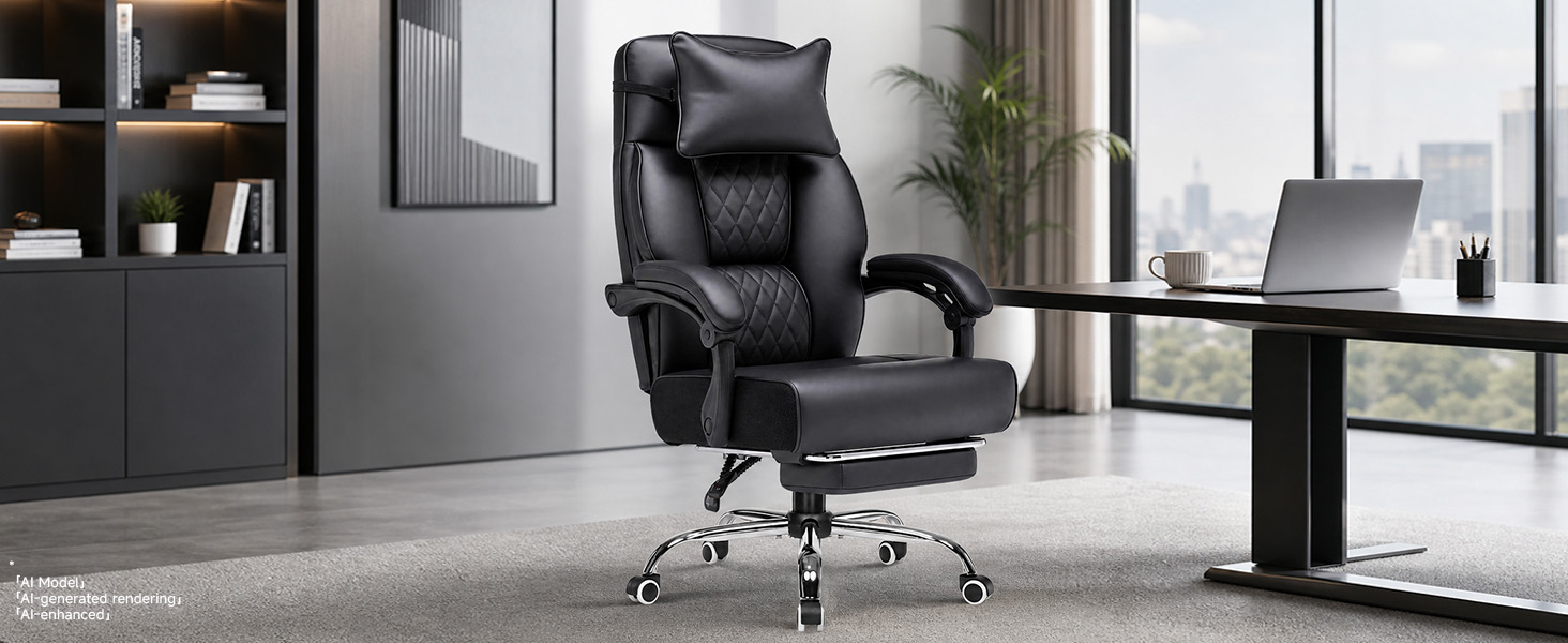 GTPLAYER Big and Tall Office Chair