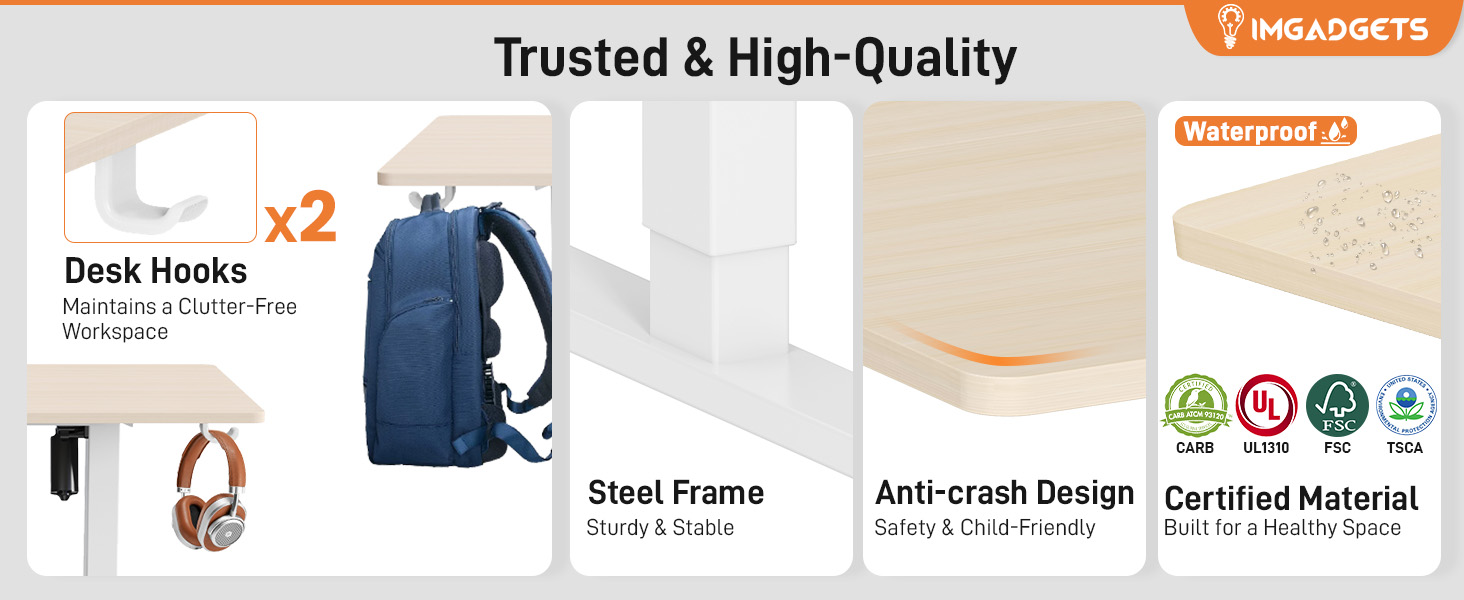 Adjustable Electric Desk 40"