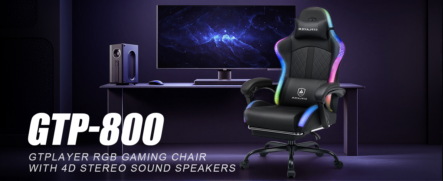 RGB Gaming Chair with Speakers