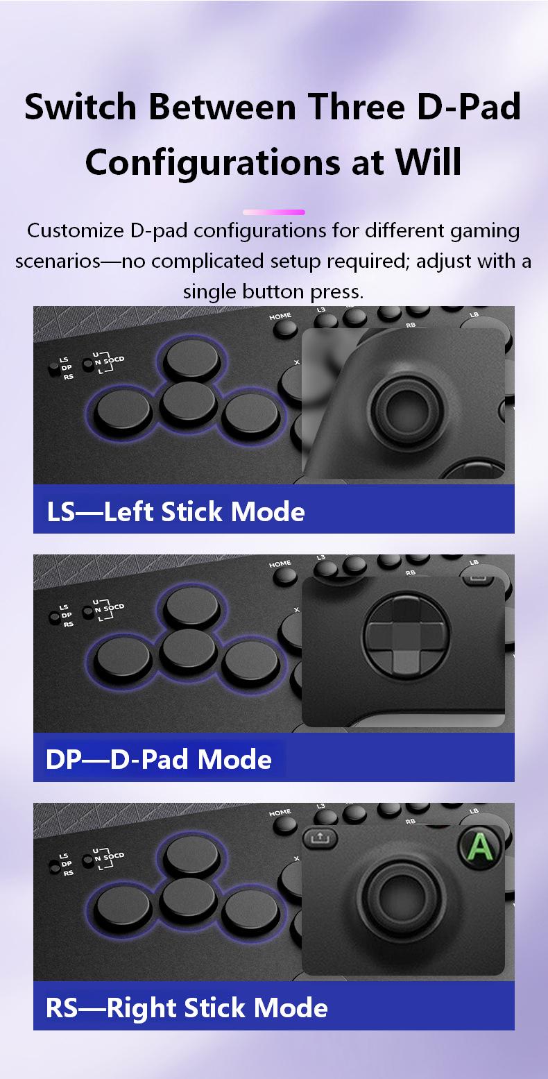 Three D-Pad Configurations