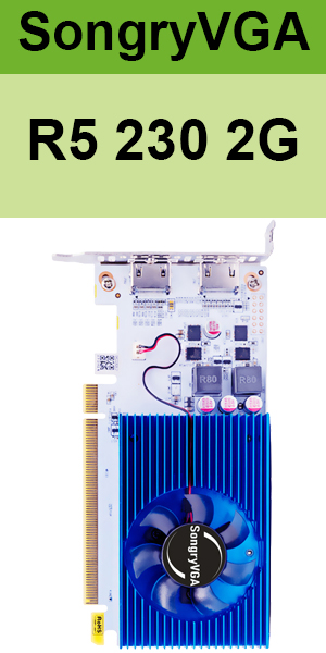 SongryVGA R5 230 Low Profile Video Card