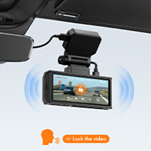 TOGUARD Dual Dash Cam 4K Front and 4K Rear, 5GHz WiFi GPS Dash Camera for  Cars, Free APP, 3.16” Touch Screen, Voice Command, Supercapacitor, Night