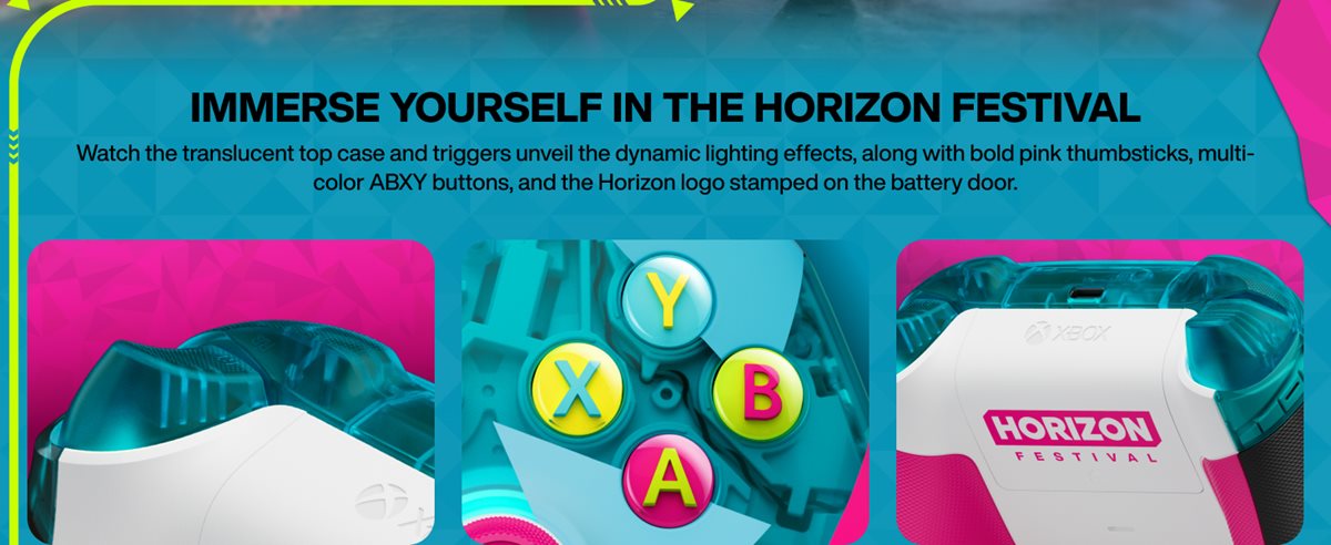 Xbox Wireless Gaming Controller | Forza Horizon 6 Limited Edition-2