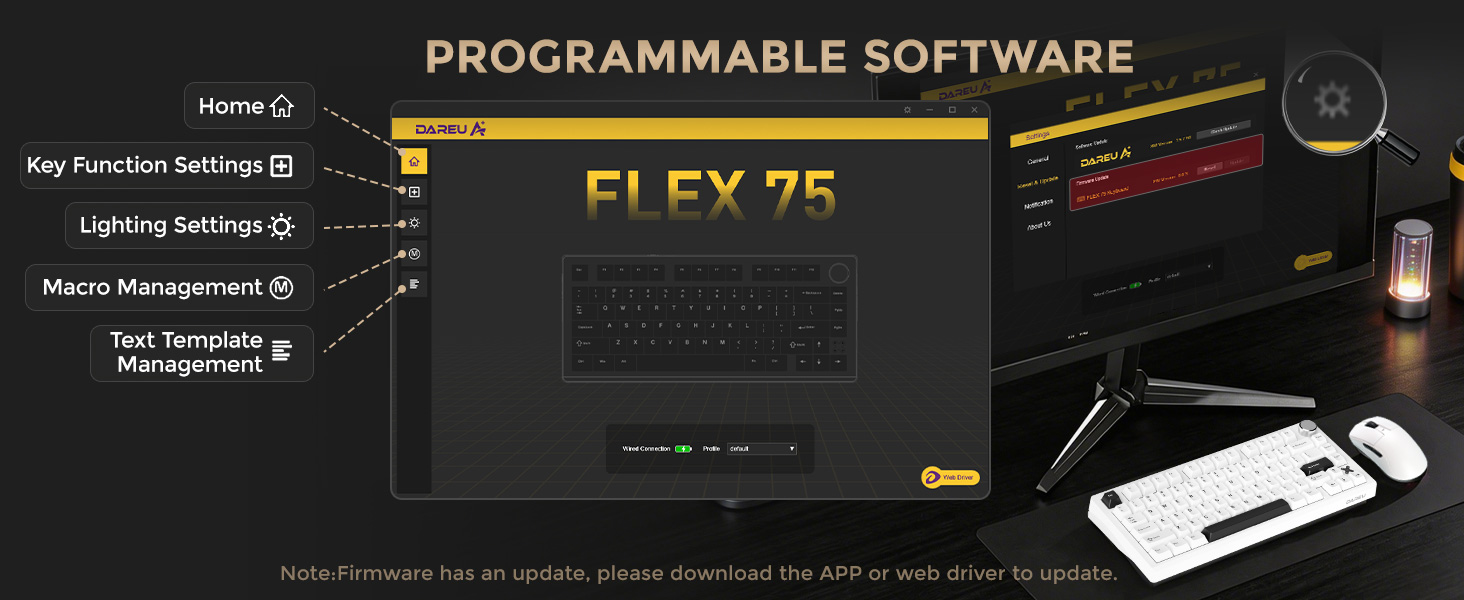 DAREU FLEX75 Wireless Mechanical Keyboard