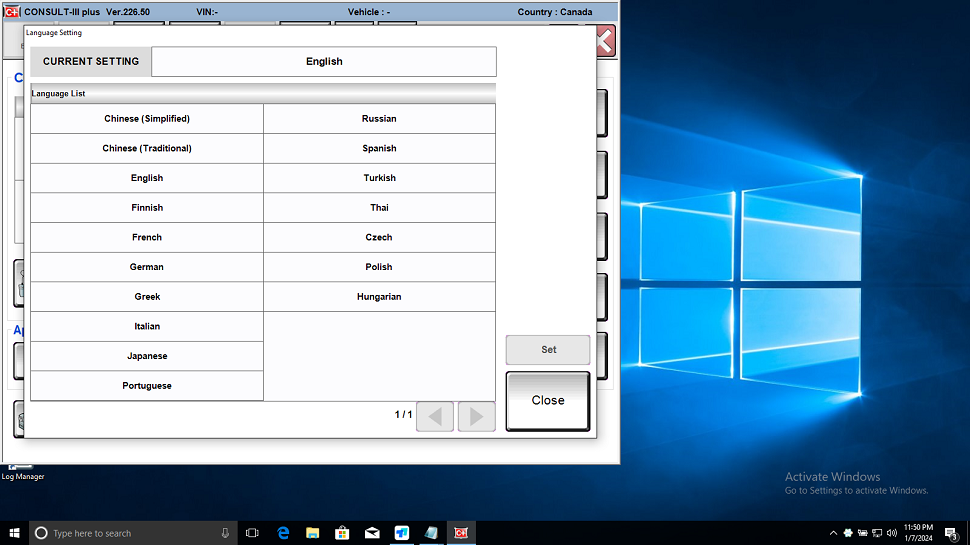 VXDIAG VCX SE Nissan Supported Multi-language