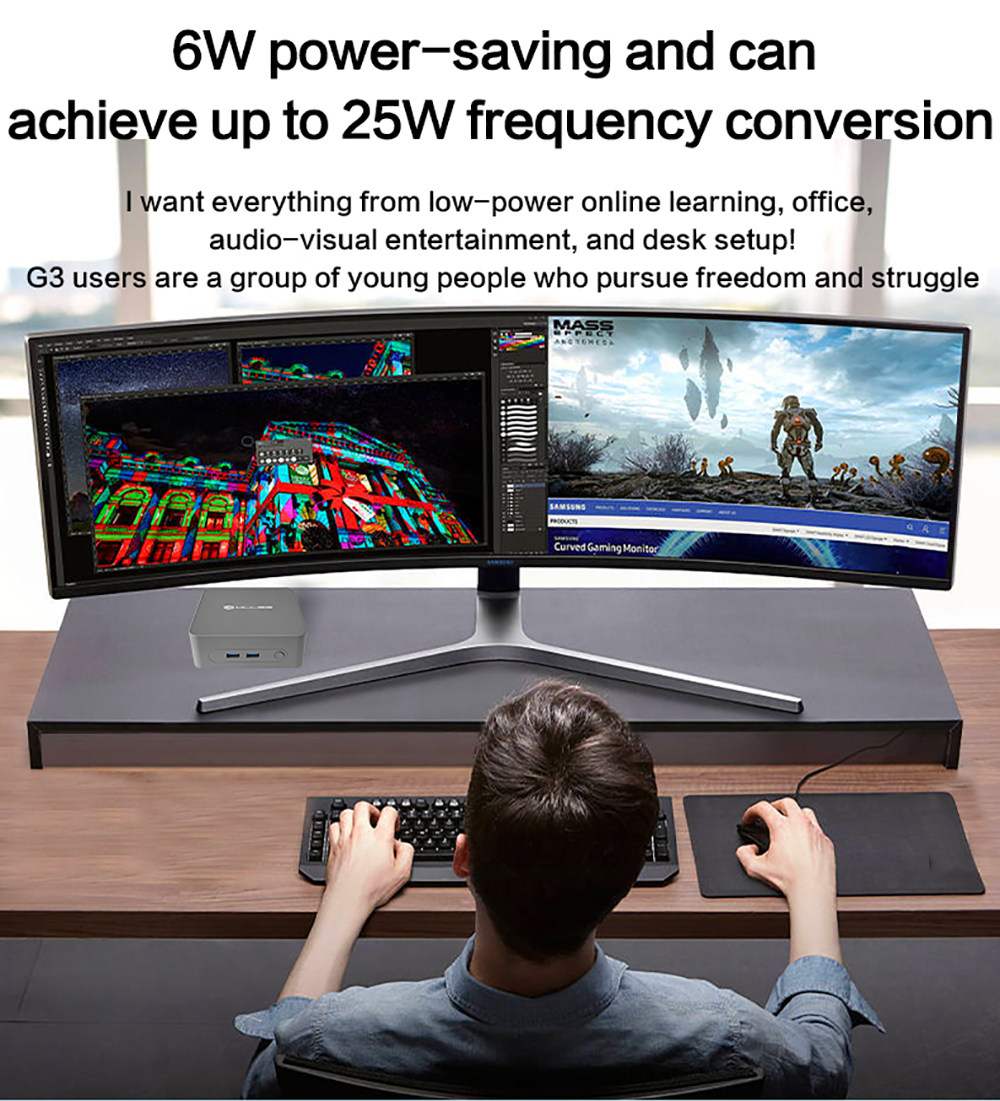 MLLSE G3 Mini PC Windows 11 Pro Mini Desktop Computer with Intel Alder ...