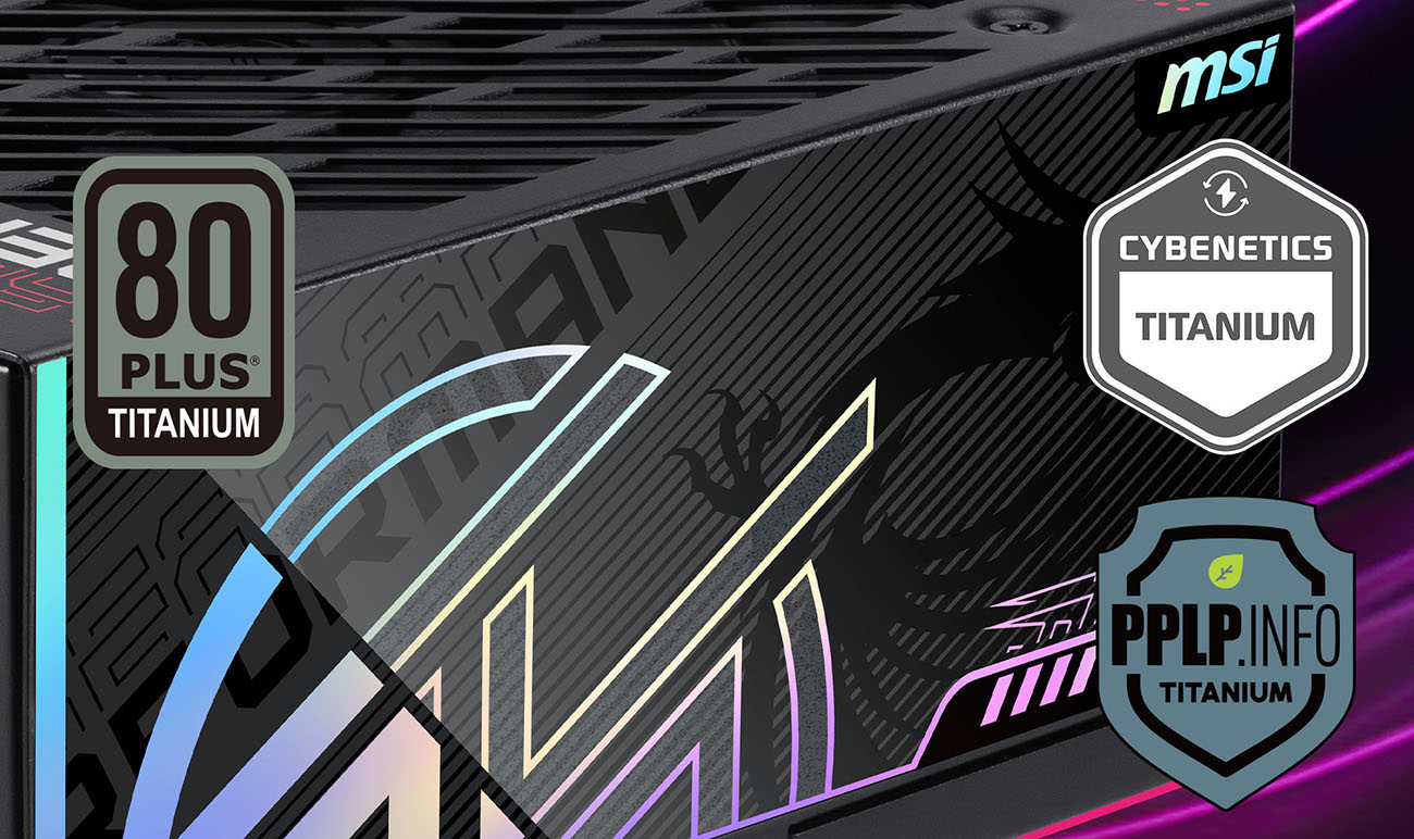 MSI MPG Ai1300TS PCIE5 Fully Modular Gaming 1300W Power Supply