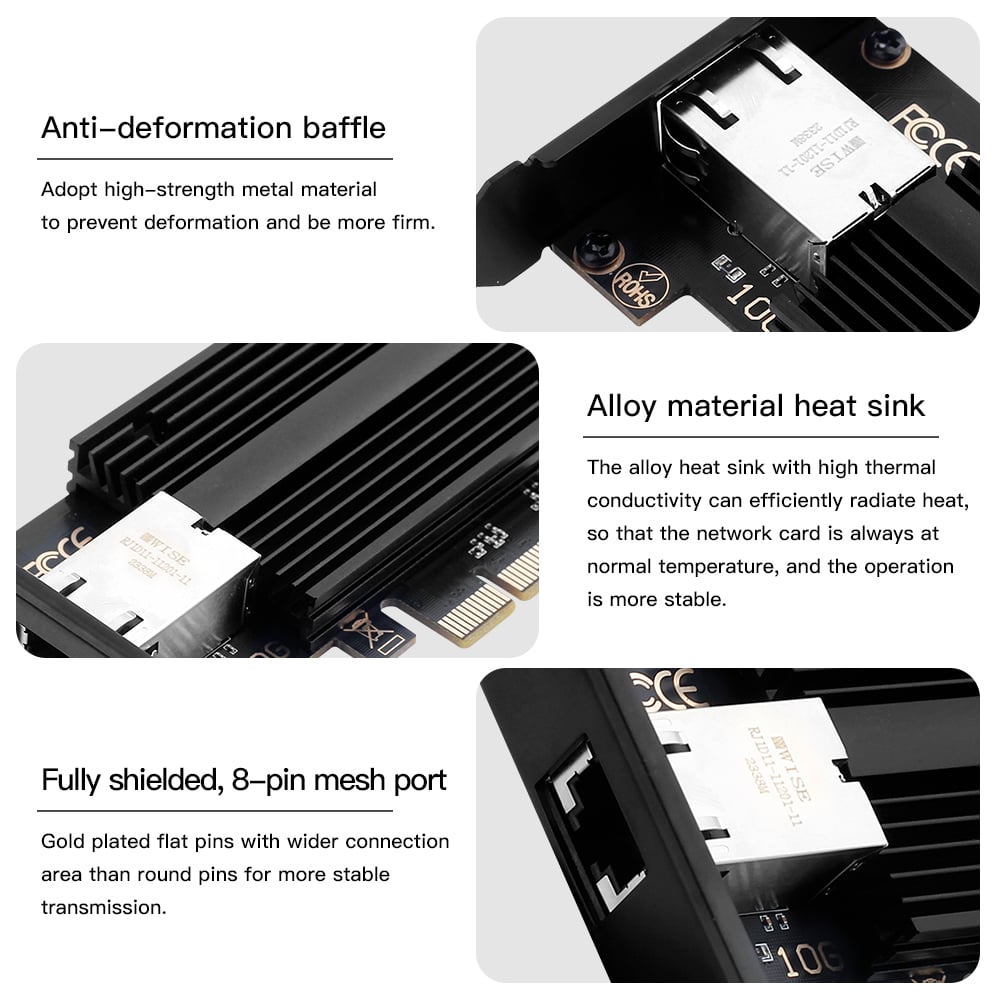 RJ45 to PCIE Card