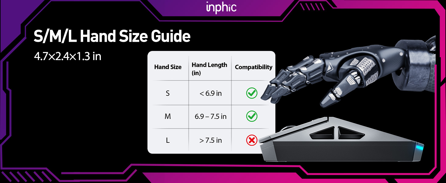 Ergonomic Design for All Hand Sizes