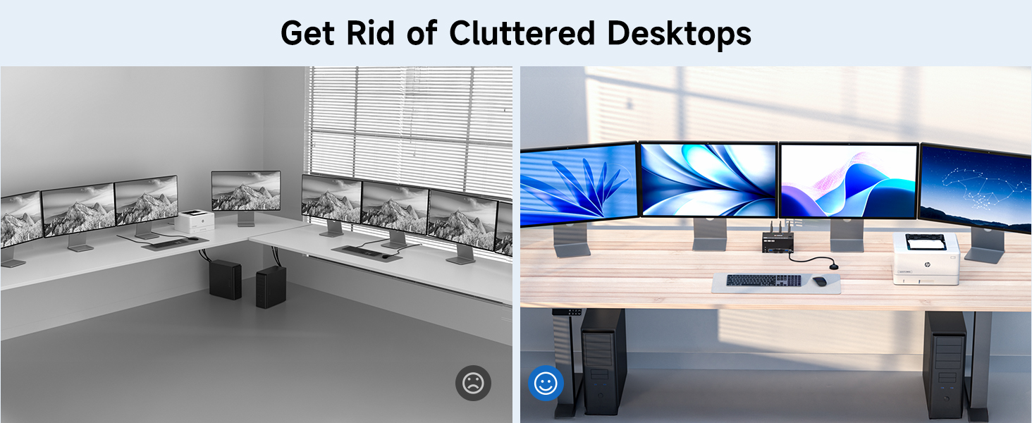 KVM switch 4 monitors 2 computers