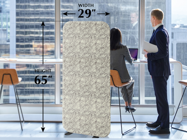 standing divider dimensions