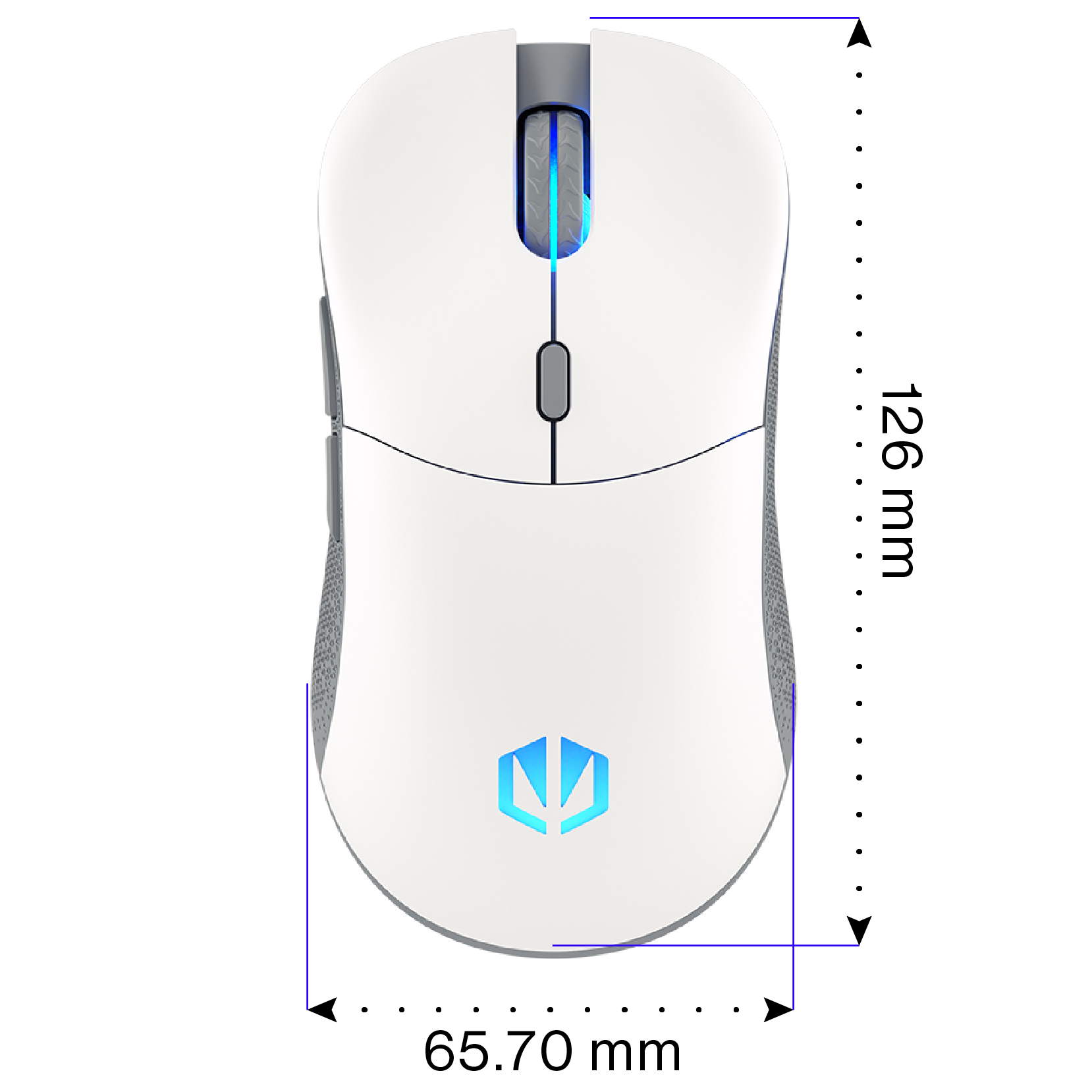 white gaming mouse