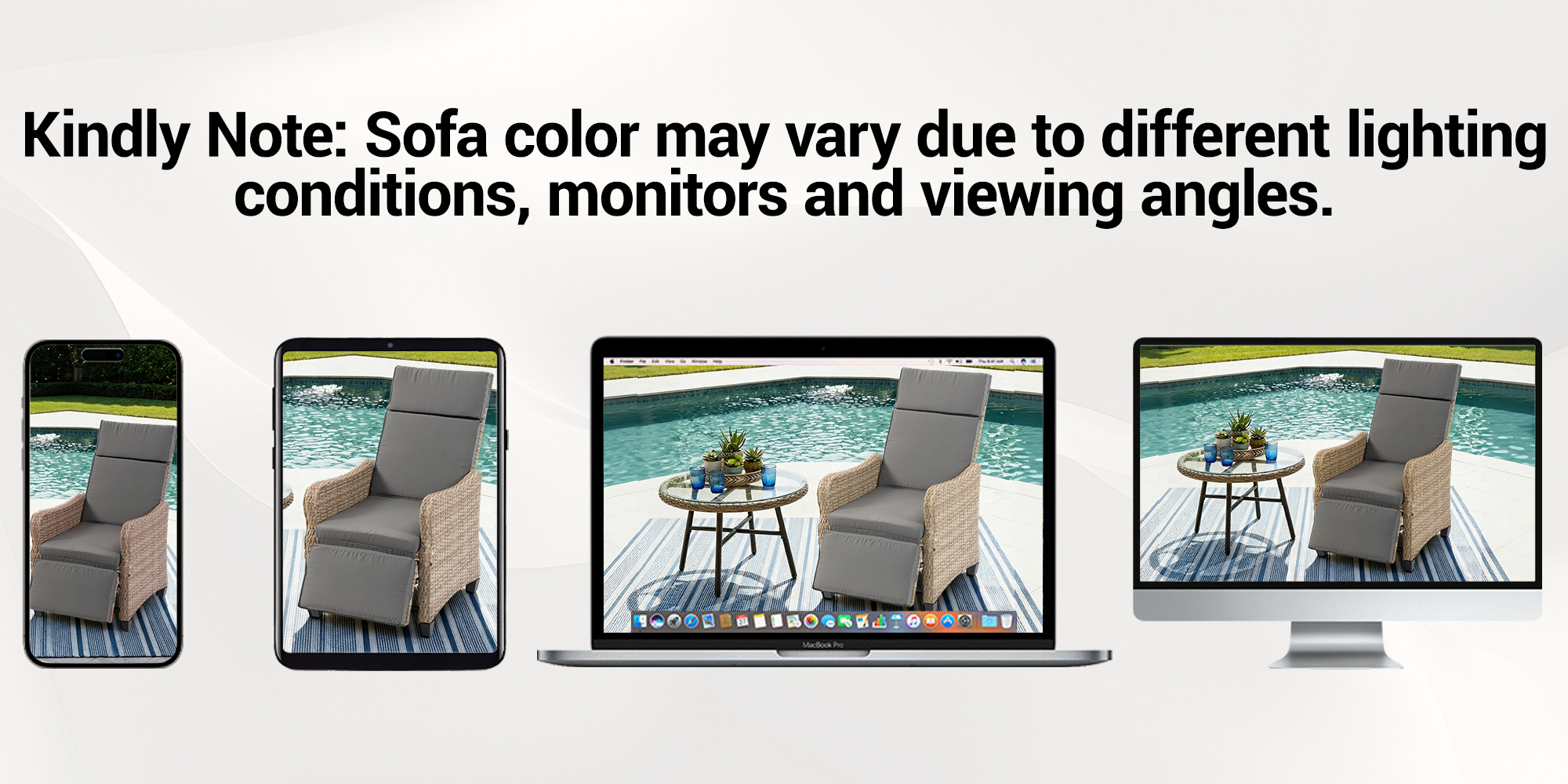 Kindly Note: Sofa color may vary due to different lighting conditions, monitors and viewing angles.