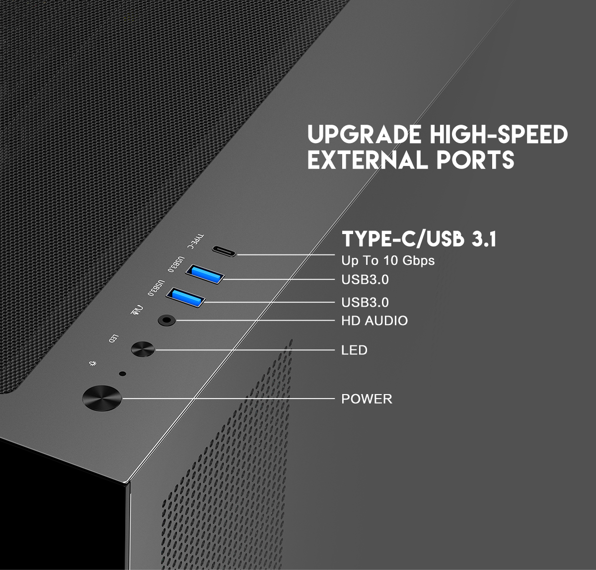 DIYPC IDX3-ATX-ARGB Black ATX Gaming Computer Case