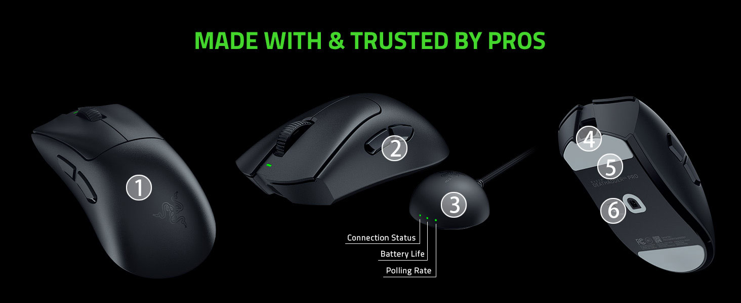 Razer DeathAdder V4 Pro Wireless Gaming Mouse