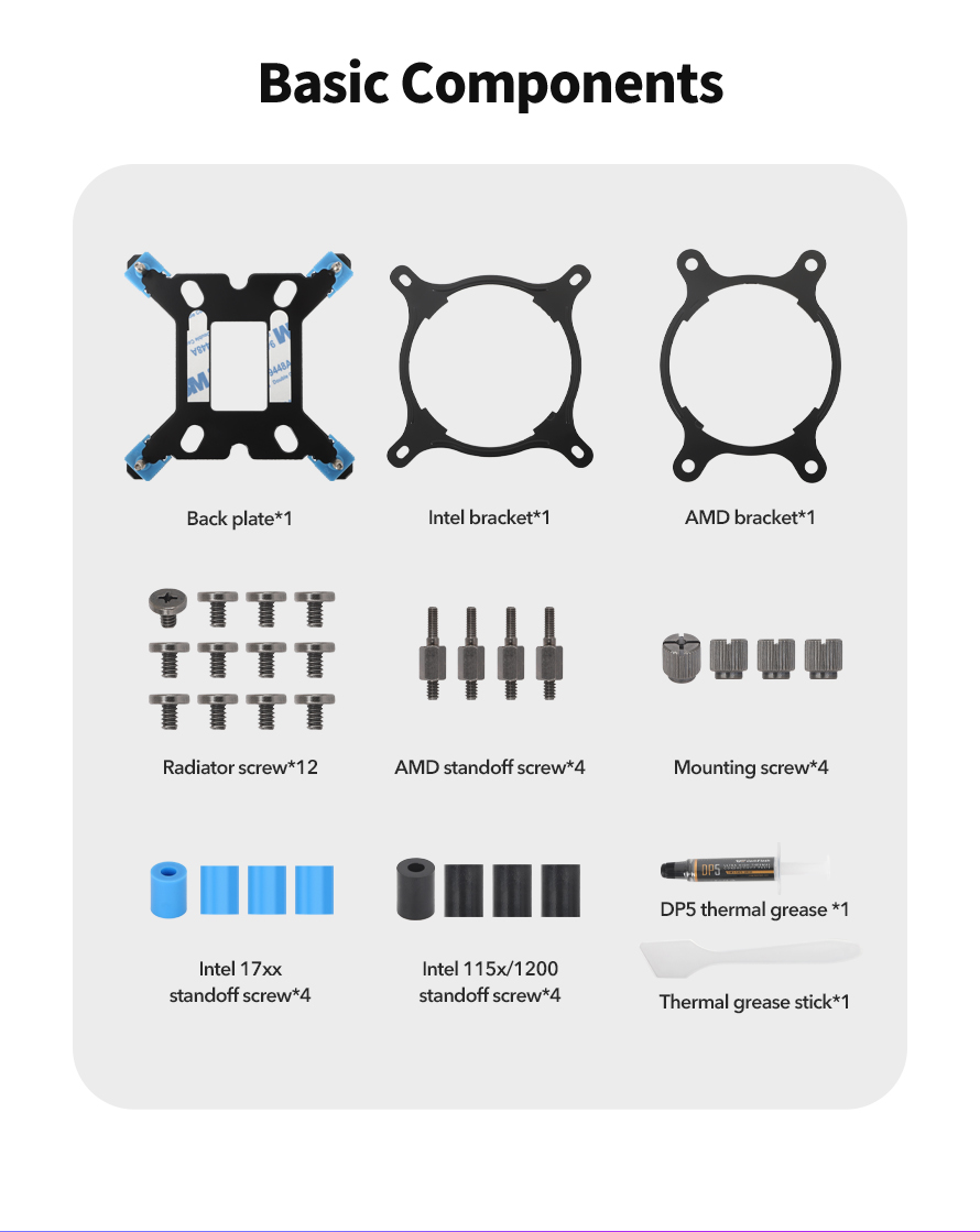 darkFlash DN360D 360mm AIO Liquid CPU Cooler 2.1 LCD Display 3x 120mm ARGB PWM Fans Copper Water