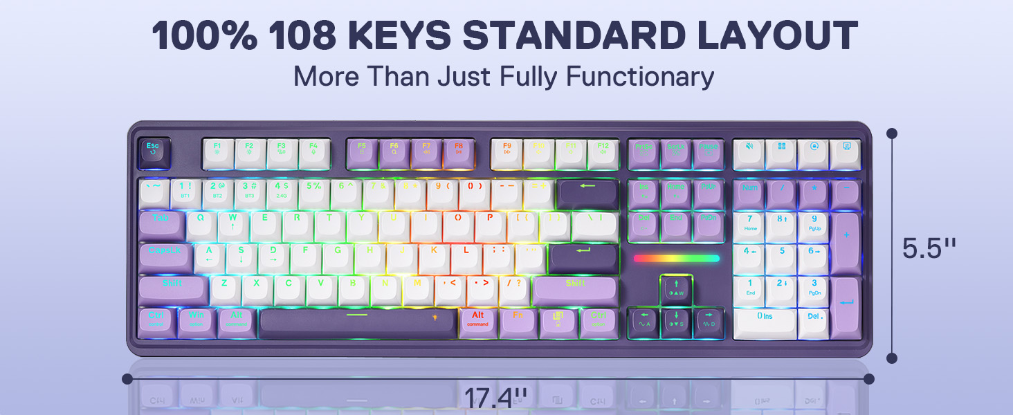 Redragon K745 PRO Wireless Gasket RGB Gaming Keyboard