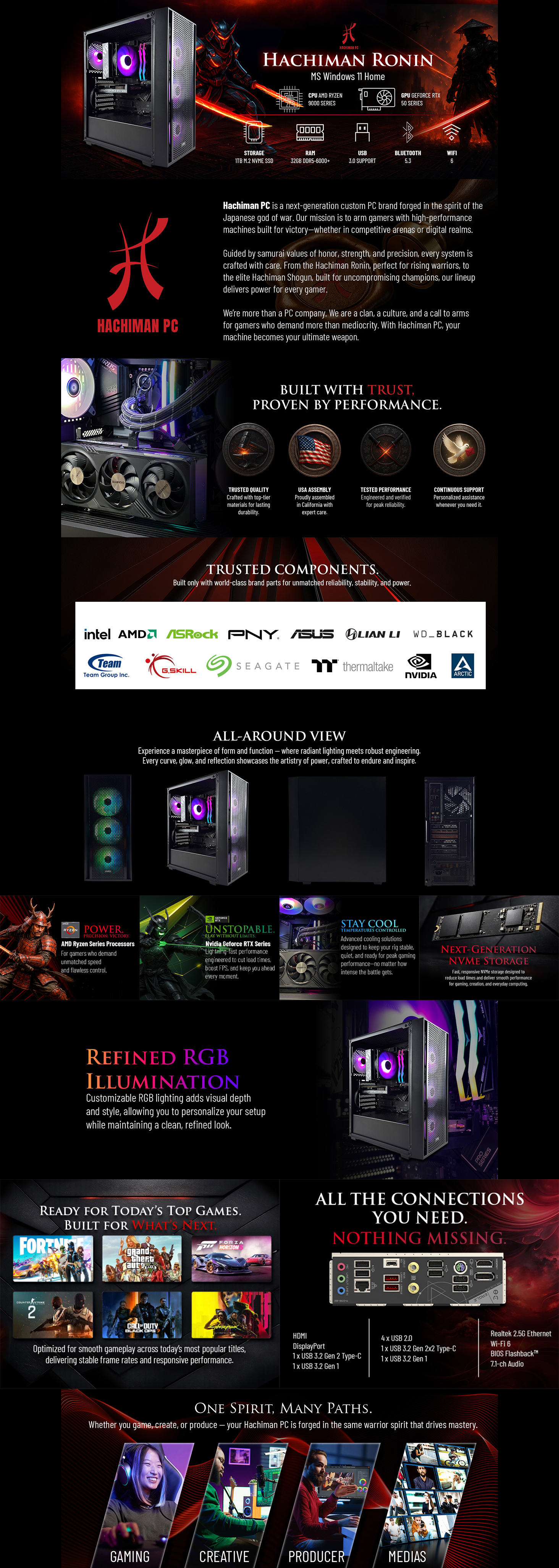 Hachiman Ronin Desktop Gaming PC