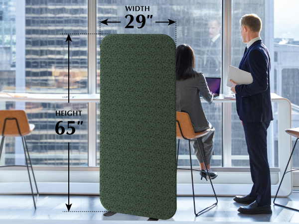 standing divider dimensions