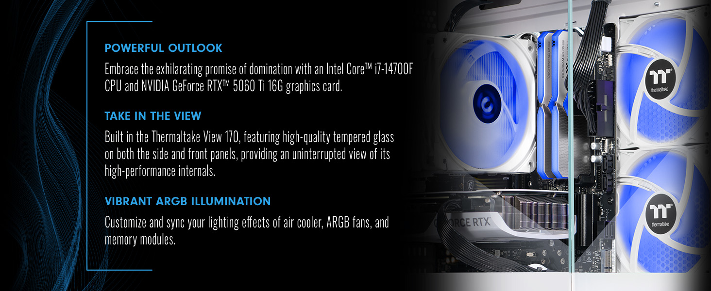 Thermaltake NE i1460TGS-V170S Gaming Desktop PC
