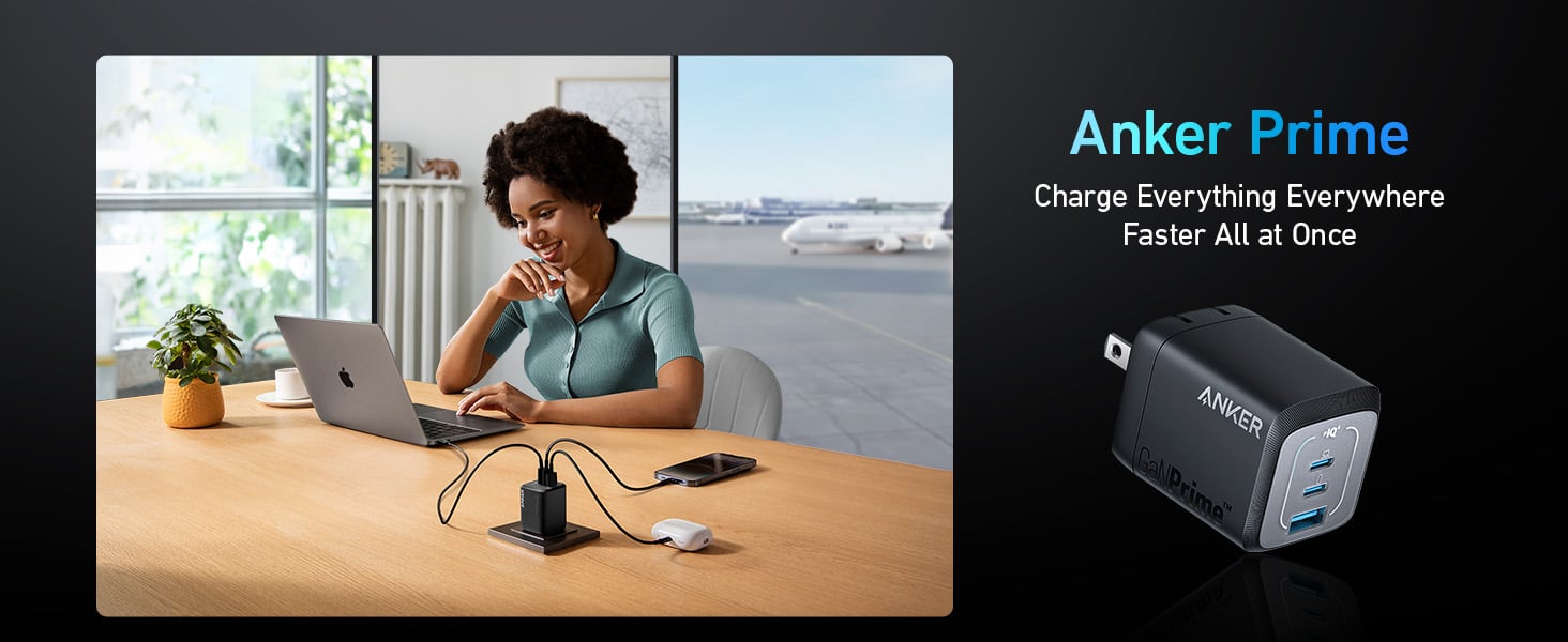 Anker Chargeur USB C Prime 67 W GaN, Chargeur Rapide, Compact et Pliable à  3 Ports, pour MacBook Pro/Air, iPad Pro, iPhone 15 Plus Pro Max 14 13 12,  Galaxy S23/S22, Note20