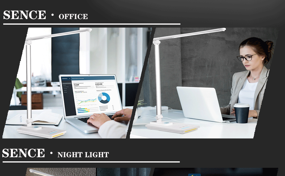 This desk lamp is made of high-quality materials and is durable.