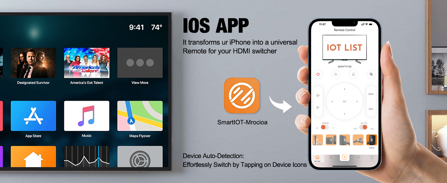 hdmi switch with app