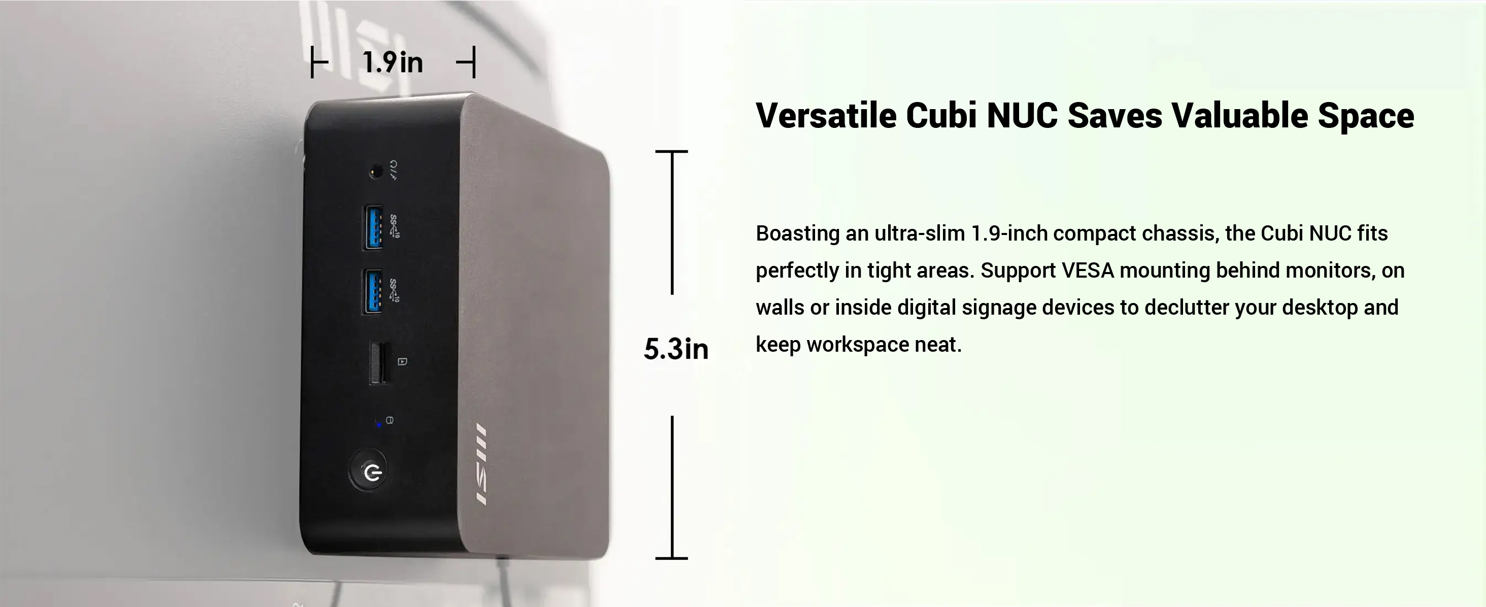 MSI Cubi NUC 1M Business Mini Desktop