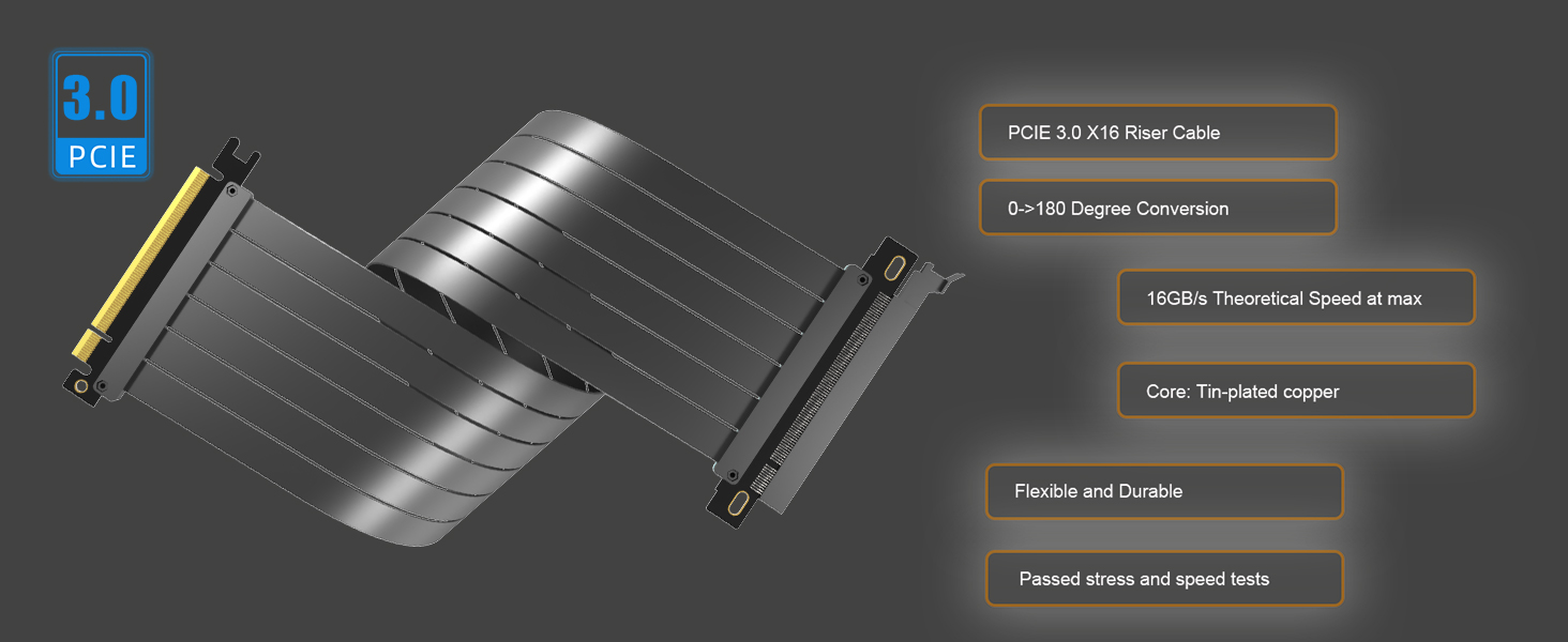 pcie 3.0 X16 riser cable