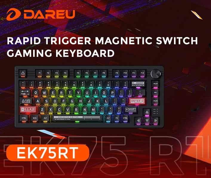 DAREU EK75RT Rapid Trigger Wired Gaming Keyboard