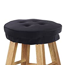 Bar Stool Cushions, Big Hippo Memory Foam Round Bar Stool Covers Seat  Cushion with Elastic Band 12 inch Chair Pad Cushion - Only ( Brown ) 
