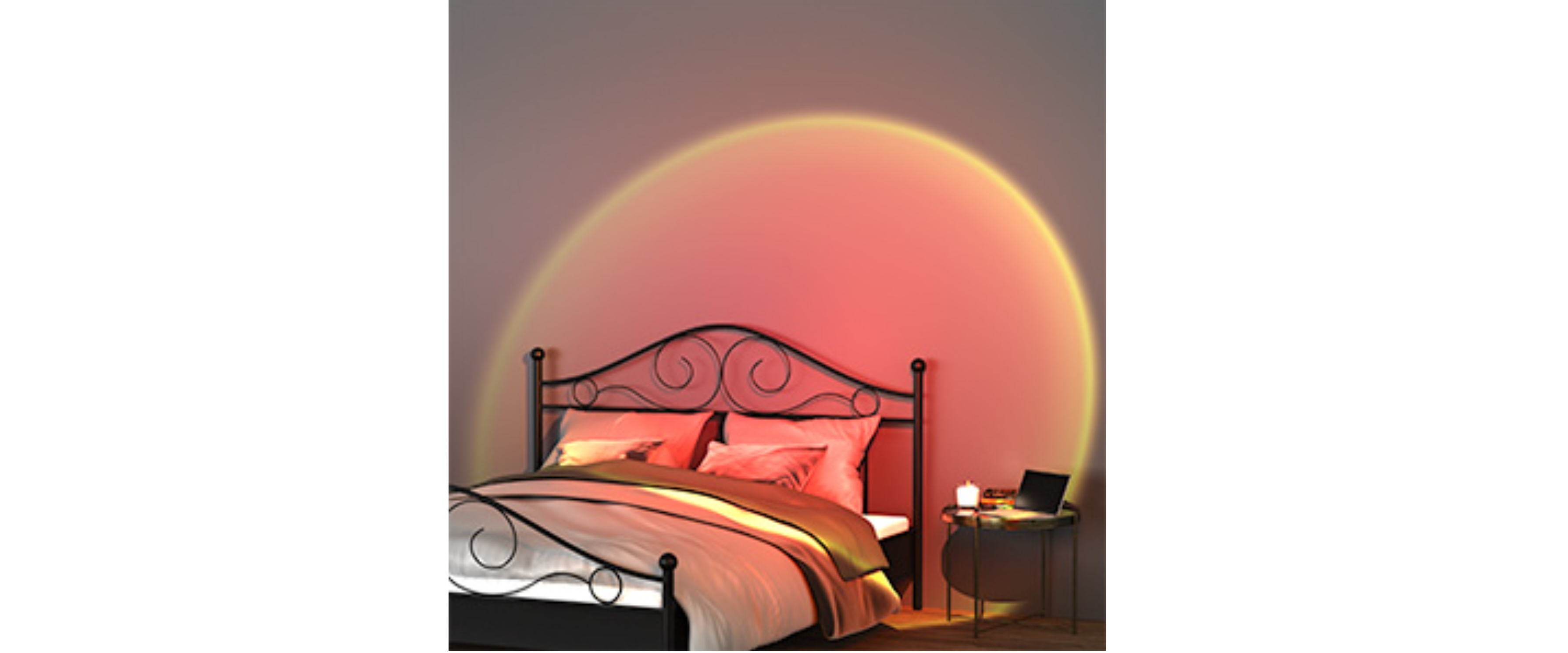 sunset projector lamp bedroom ambient night light