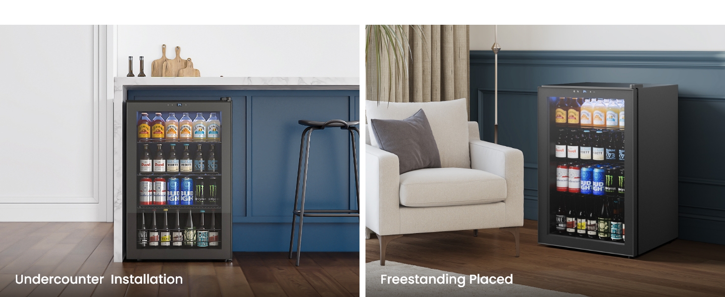 undercounter/freestanding installation