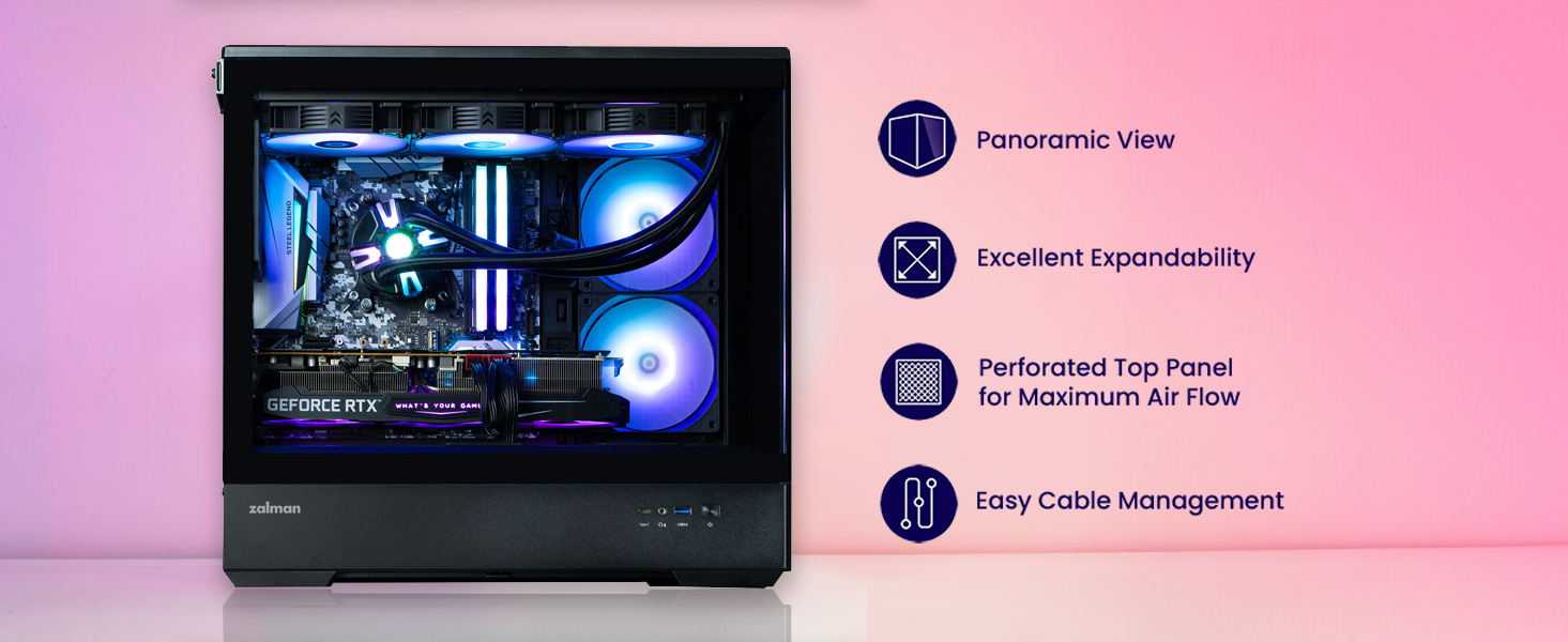 Zalman P30 Premium Panoramic mATX PC Case