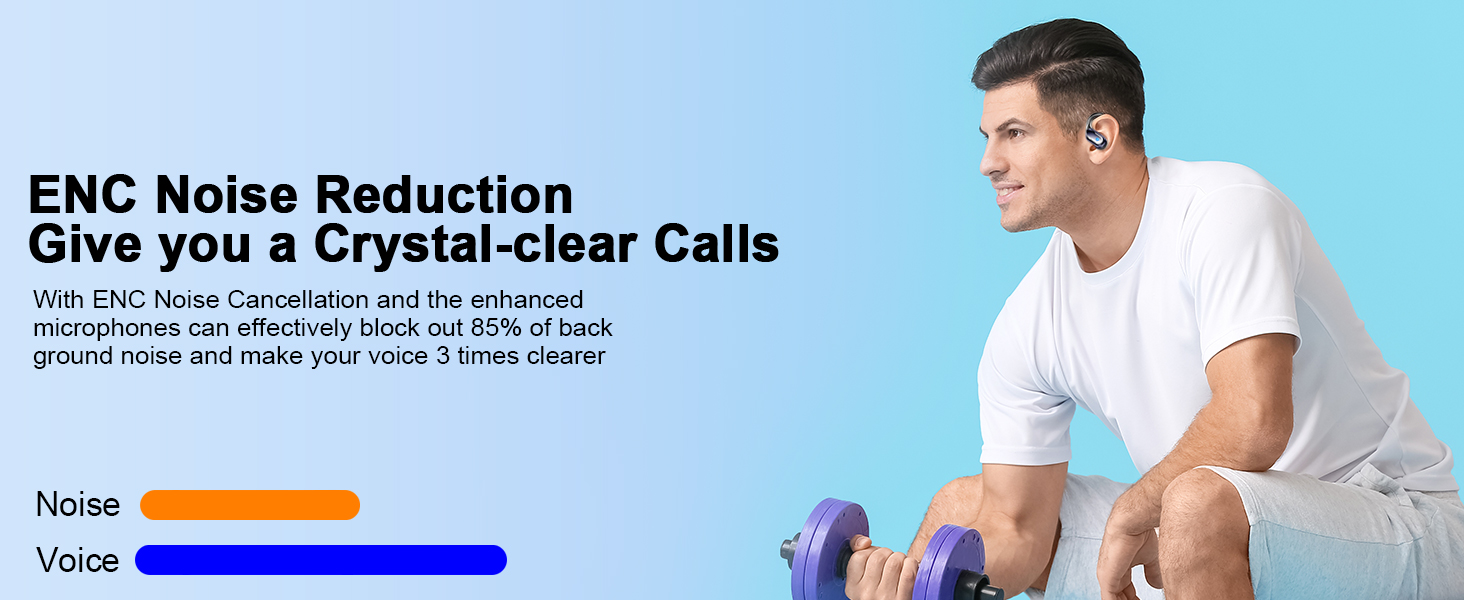 Wireless Earbuds, 75hrs Bluetooth 5.4 Headphone Sport, 2025 Bluetooth Earbuds Deep Bass Over Ear Bud