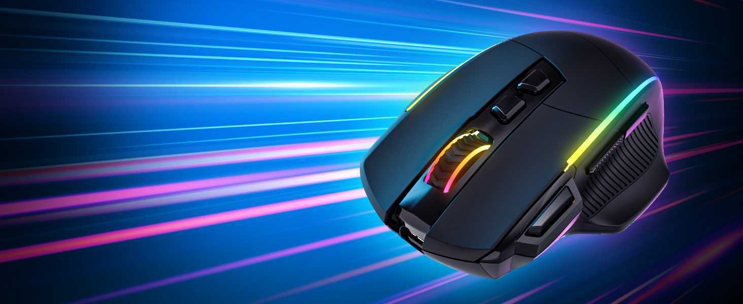 Pixel-Level Tracking Accuracy  6-level DPI (1200-2400-3500-5000-7000-10000DPI) and 20G acceleration