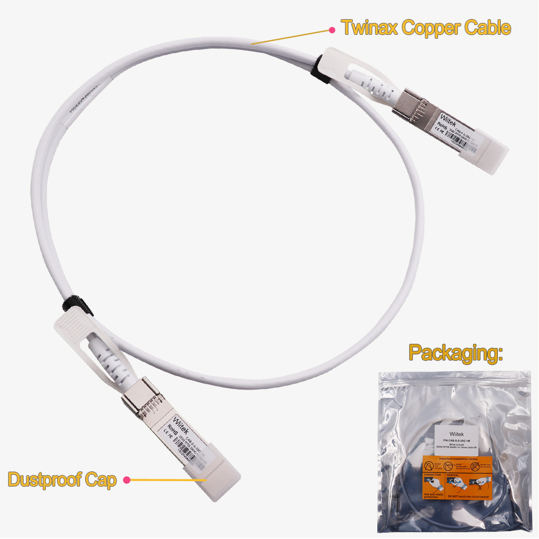 25Gbps DAC SFP28 Passive Direct Attach Copper Cable