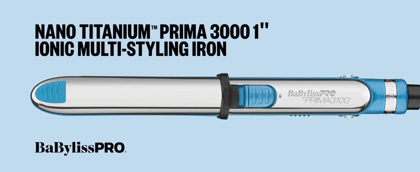 BaBylissPRO Nano Titanium™ Prima3100 1-inch Ionic Styling Iron
