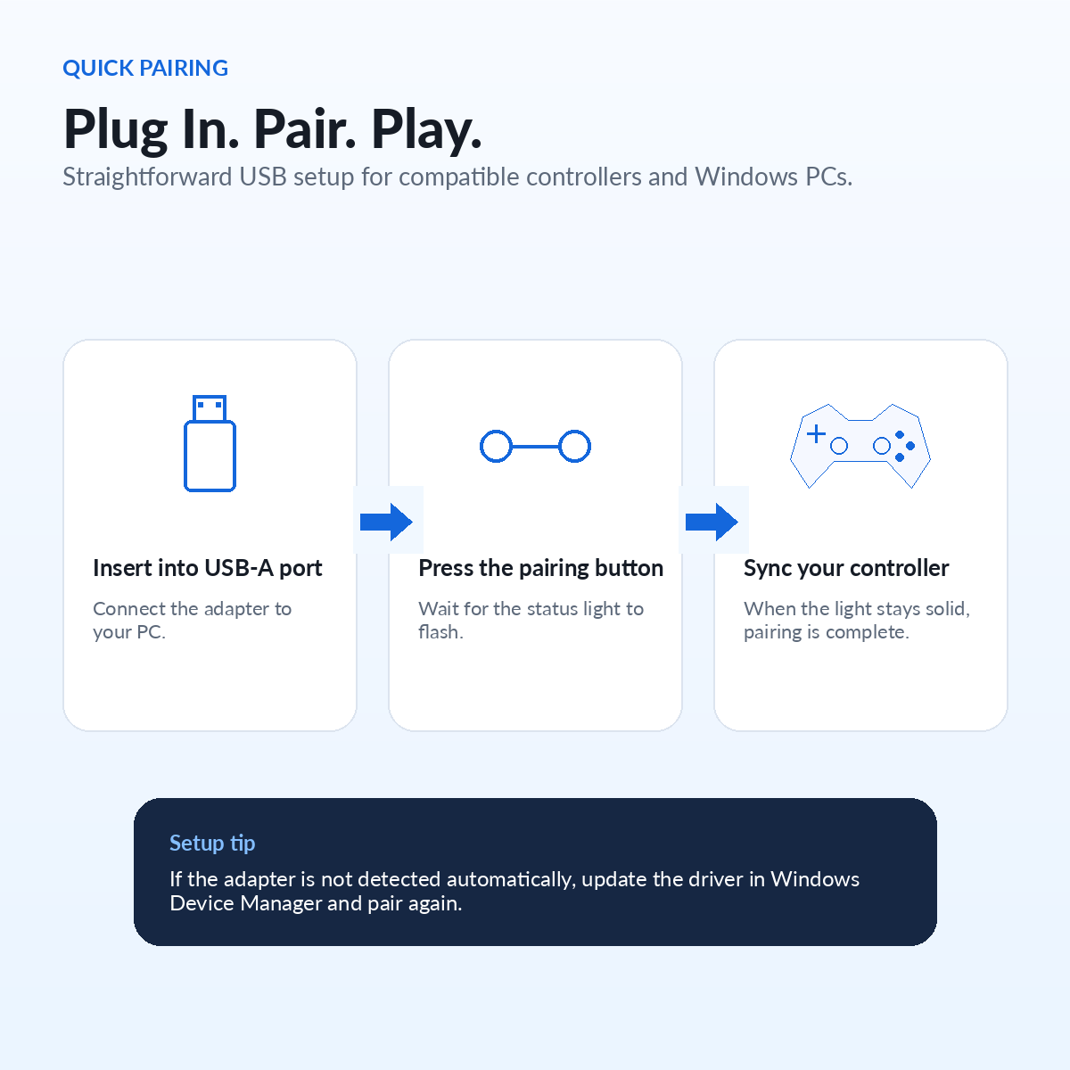 plug and play Xbox adapter, controller pairing adapter